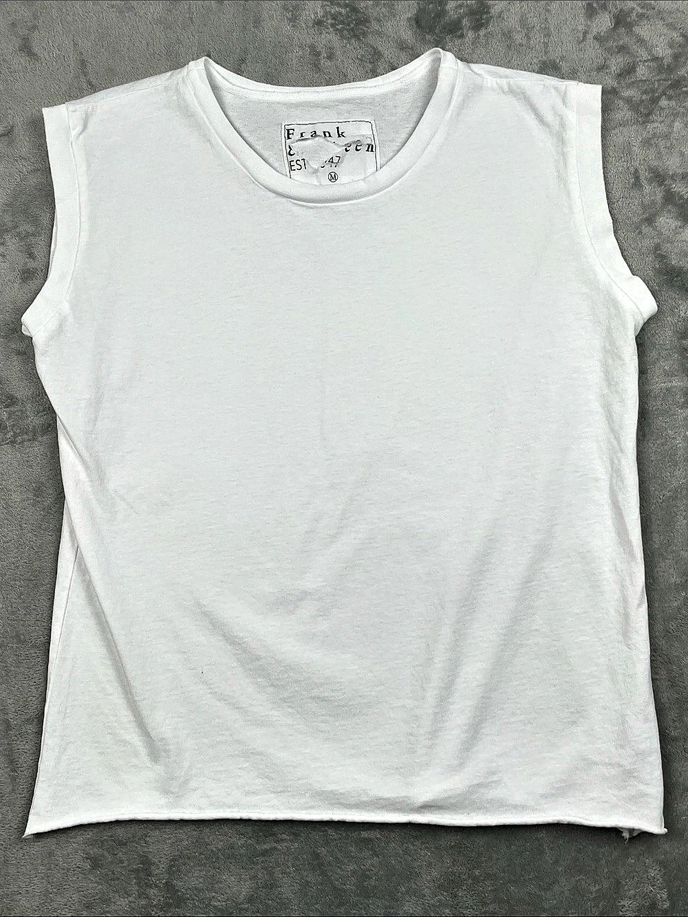 NEW Frank & Eileen M Finn Sleeveless Tank White 100% Cotton